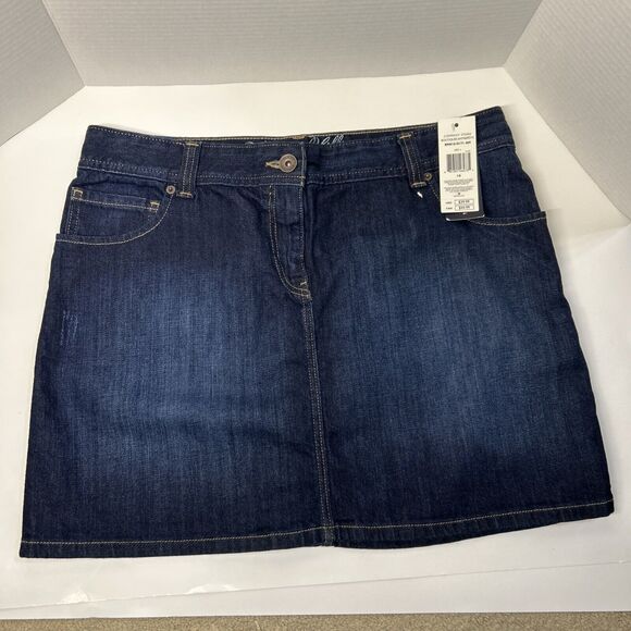 Tommy Hilfiger Dresses & Skirts - NWT Tommy Hilfiger Denim Blue Jean Skirt Size 16 Stretch Dark Wash